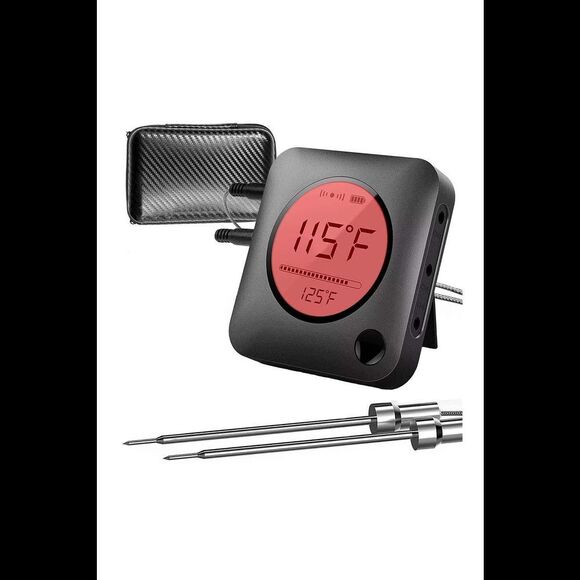 NutriChef PWIRBBQ299 Smart Grill Thermometer With Case - Picture 1 of 2